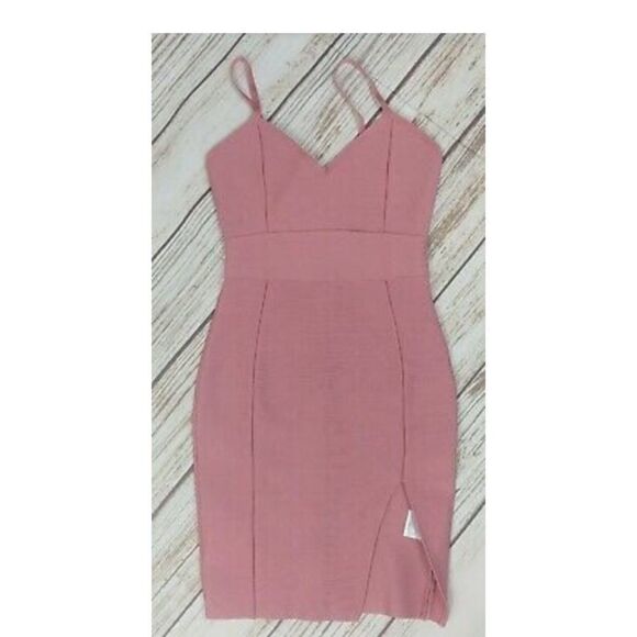 Dress Sweet Thigh Slit Spaghetti Strap Open Back - Picture 1 of 3